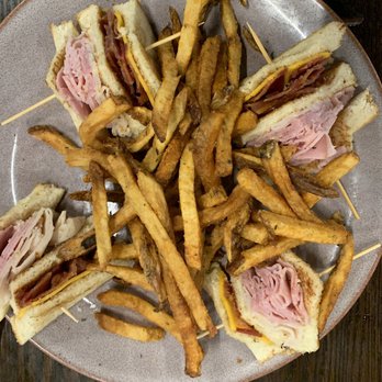 Iron Rail Brewing - Club Sandwich.  Very Good! - New American Near Me - Topeka, Kansas