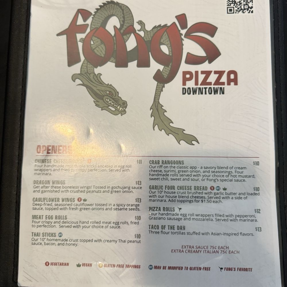 Fong's Pizza - Menu - Pizza Near Me - Des Moines, Iowa