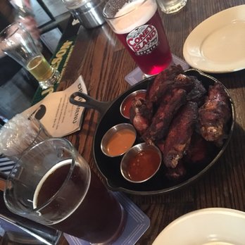 Northern Bell - Best wings ever!( they're smoked!) with a trio of dipping sauces. Frickin fantastic. - Beer Bar Near Me - Brooklyn, New York Northern Bell - Best wings ever!( they're smoked!) with a trio of dipping sauces. Frickin fantastic. - Beer Bar Near Me - Brooklyn, New York