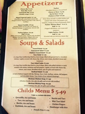 Menu photo 2 Riviera Maya Mexican Restaurant Cuba, MO Menu photo 2 Riviera Maya Mexican Restaurant Cuba, MO