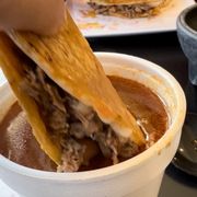 Photo of Birrieria Don Rafa - Chula Vista, CA, United States. Tacos De Birria with cheese