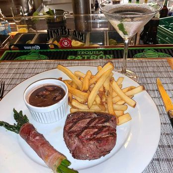 Pope's Tavern - a steak and fries on a plate - Wine Bars Near Me - Oxford, Maryland Pope's Tavern - a steak and fries on a plate - Wine Bars Near Me - Oxford, Maryland