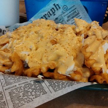 The River Shack - Crab and Cheese Waffle Fries ($13.99) - GET IT - Seafood Near Me - Charlestown, Maryland The River Shack - Crab and Cheese Waffle Fries ($13.99) - GET IT - Seafood Near Me - Charlestown, Maryland