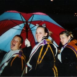 Columbus City Schools-Columbus Board of Education - L 2 R: senior, senior, junior. Senior Night, October 2002.