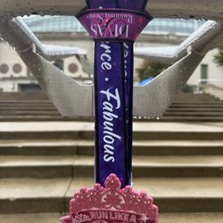 My new bling which will be the first medal to hang on my second medal rack.