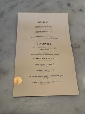 Menu photo 1 Flour + Water San Francisco, CA