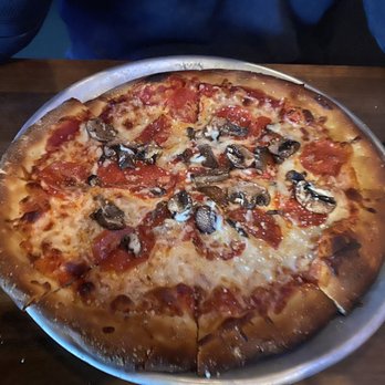 Yard House - Pepperoni & Mushroom Pizza - New American Near Me - Costa Mesa, California