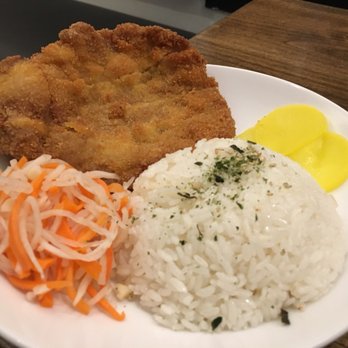 High Side - taiwanese pork chop with rice and pickled veggies - cooked ok but bland and pricy, wouldn't get again - Beer Bar Near Me - Fairfax, Virginia