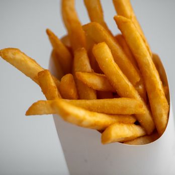 7th Street Burger Williamsburg - Crispy golden fries served in a classic white fry cup at 7th Street Burger. The perfect side to pair with a double cheeseburg... - Burgers Near Me - Brooklyn, New York 7th Street Burger Williamsburg - Crispy golden fries served in a classic white fry cup at 7th Street Burger. The perfect side to pair with a double cheeseburg... - Burgers Near Me - Brooklyn, New York