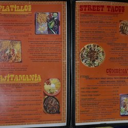 Tacomania - Menus