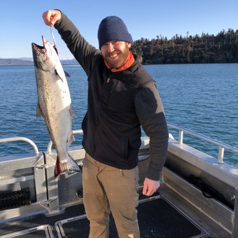 O'Fish'ial Charters - My husband's winter king salmon - Fishing Near Me - Homer, Alaska