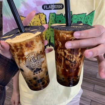 Tiger Sugar - #5 Black Sugar Boba and Pearl with Cream Mousse (Signature); C1 Black Sugar Coffee Latte Boba/Pearl/Jelly - Coffee & Tea Near Me - Las Vegas, Nevada Tiger Sugar - #5 Black Sugar Boba and Pearl with Cream Mousse (Signature); C1 Black Sugar Coffee Latte Boba/Pearl/Jelly - Coffee & Tea Near Me - Las Vegas, Nevada
