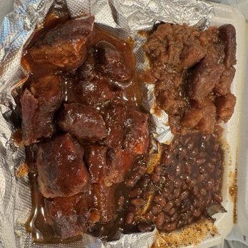 J A M S Kitchen - BBQ rib tips, sweet potatoes and baked beans. - Barbeque Near Me - Columbus, Ohio J A M S Kitchen - BBQ rib tips, sweet potatoes and baked beans. - Barbeque Near Me - Columbus, Ohio