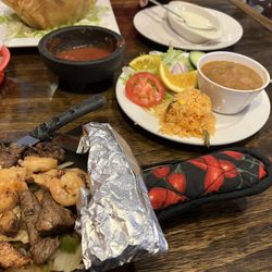 Mi Lindo Nayarit - Fajitas with rice and soup