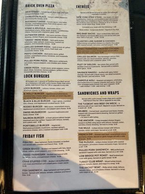 Menu photo 7 Lock 34 Lockport, NY