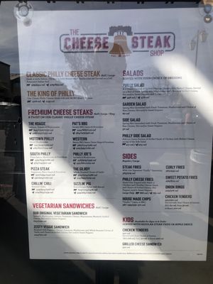 Menu photo 2 Cheese Steak Shop Sunnyvale, CA Menu photo 2 Cheese Steak Shop Sunnyvale, CA