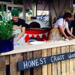 Albert Square - Really really big yumm: wood fire pizzas from Honest Crust