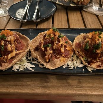 Tikis Grill & Bar - Ahi Poke Wonton Sliders - Seafood Near Me - Honolulu, Hawaii Tikis Grill & Bar - Ahi Poke Wonton Sliders - Seafood Near Me - Honolulu, Hawaii