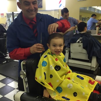 Centre Barbershop - My little guy getting a hair cut! - Barbers Near Me - Newton Centre, Massachusetts