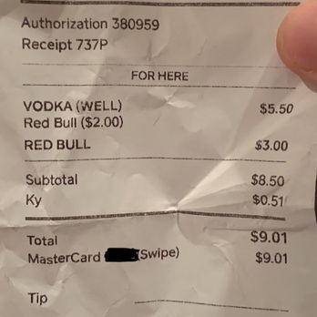 21st In Germantown - My receipt. Total was $12.00 after tip. Bartender charged me $12 AS THE TIP. The service was NO WHERE near that great. Extremely unhappy! - American Near Me - Louisville, Kentucky 21st In Germantown - My receipt. Total was $12.00 after tip. Bartender charged me $12 AS THE TIP. The service was NO WHERE near that great. Extremely unhappy! - American Near Me - Louisville, Kentucky