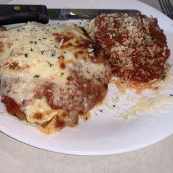 White House Restaurant - Veal Parmigiana with Angel Hair and Marinara. Good, just a little bland. - American Near Me - Meyersdale, Pennsylvania