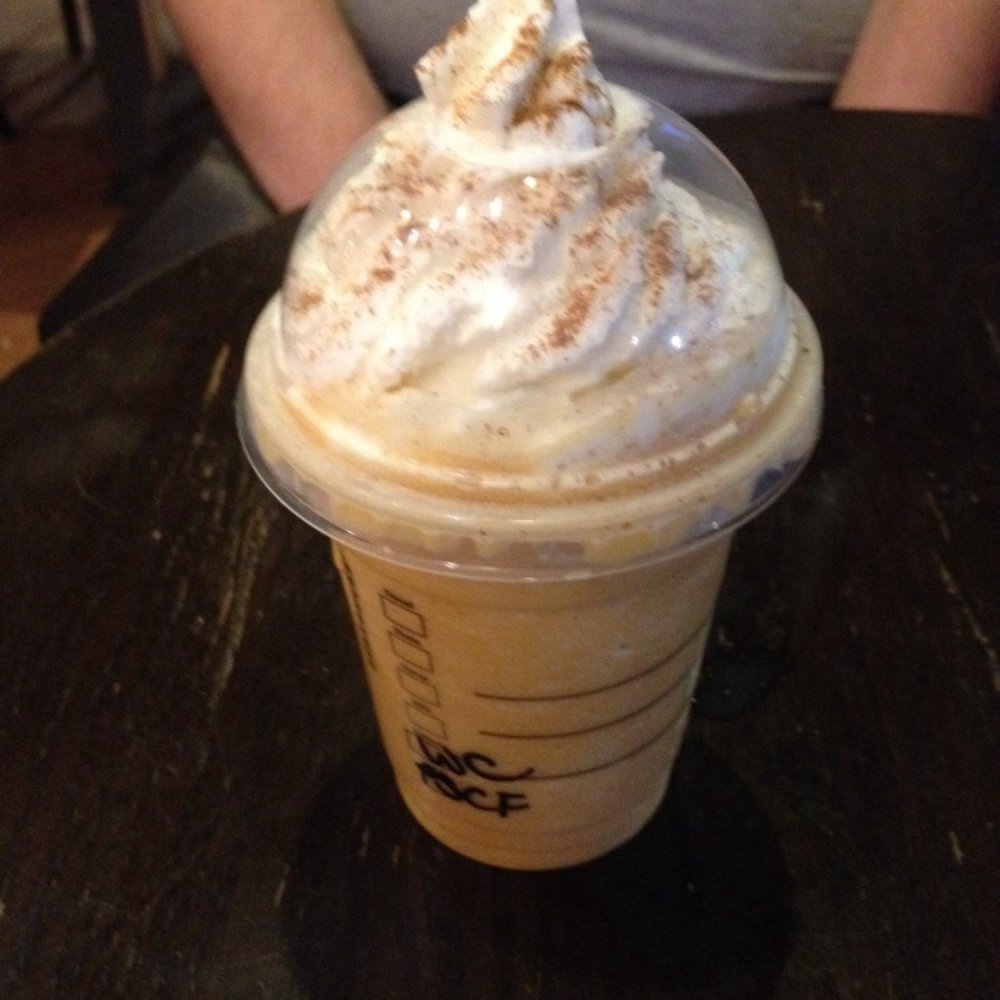 Starbucks - Pumpkin Spice Frap with a cream base! - Coffee & Tea Near Me - Taunton, Massachusetts