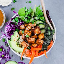 Max's Asian Bowls, Bao Tacos, Sushi - Veggie Poke Bowl