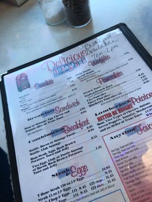 Menu photo 4 All American Diner Panama City Beach, FL