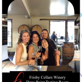 Frisby Cellars - Corinne and Colleen, Tracy and Shay! - Wine Tasting Room Near Me - Dana Point, California