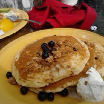 J Christopher's - Blueberry granola pancake! - New American Near Me - Savannah, Georgia J Christopher's - Blueberry granola pancake! - New American Near Me - Savannah, Georgia