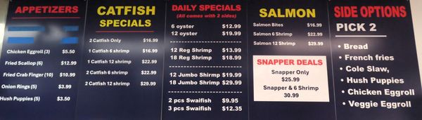 Menu photo 2 Fountain View Fish Market Houston, TX