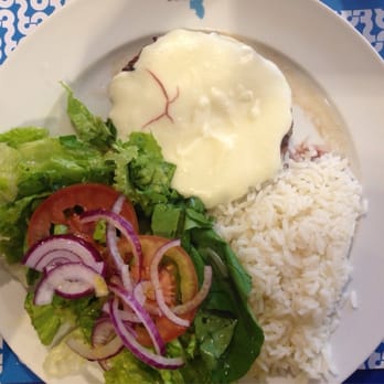 H3 - Hamburguer no prato com catupiry+ salada e arroz - Fast Food Near Me - São Paulo, SP