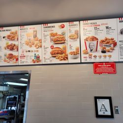 KFC - The menu has plenty..