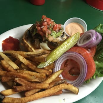 The Central Saloon - Mushroom and swiss burger - Bars Near Me - Seattle, Washington