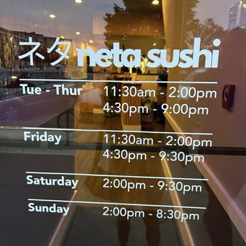 Neta Sushi - Sushi Bars Near Me - Park Ridge, Illinois