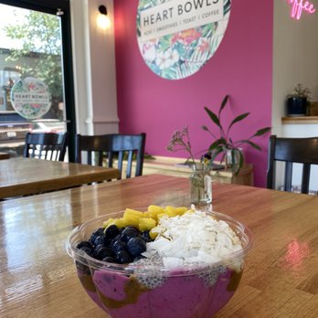 Heart Bowls  - Delicious healthiness of the Pink Protein Açaí Bowl. - Juice Bars & Smoothies Near Me - Sandpoint, Idaho