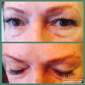 Diamond Lash Studio - Eyes opened and eyes closed - Eyelash Service Near Me - Las Vegas, Nevada