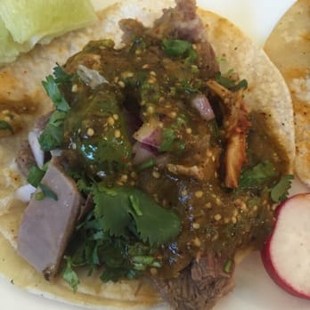 Speedy's Tacos - You prob can't tell this is a small taco. !!!! Cause it's full of meat - Mexican Near Me - Sunnyvale, California