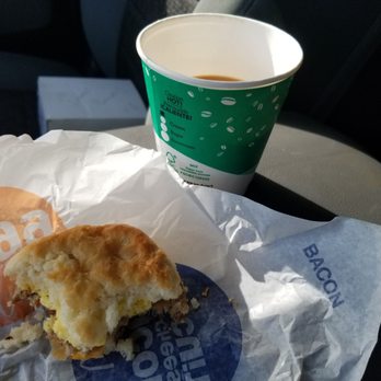 McDonald's - a half eaten sandwich and a cup of coffee - Burgers Near Me - Dallas, Georgia