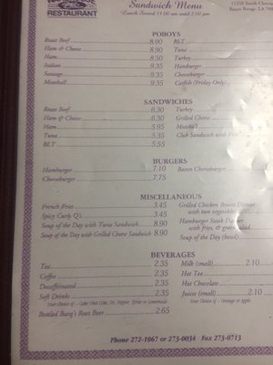 Menu photo 2 Warehouse Restaurant Baton Rouge, LA