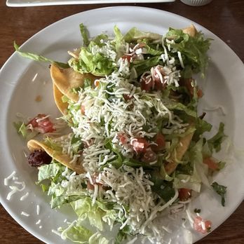 Don Reyes Airport Cafe - 3 tacos on taco Tuesday. - Salad Near Me - Hesperia, California
