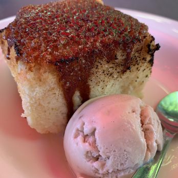 Trespés - Torrija con helado de castaña (salivando aún) - Galician Near Me - Monforte de Lemos, LU