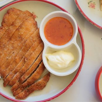 Mian & Bao - Fried Chicken Cutlet with mayo and sweet chili. - Dim Sum Near Me - Honolulu, Hawaii Mian & Bao - Fried Chicken Cutlet with mayo and sweet chili. - Dim Sum Near Me - Honolulu, Hawaii