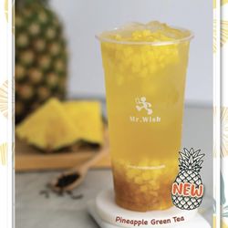 Yokohama sushi and hibachi - Pinapple green tea