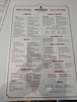 Menu photo 3 Pichudo Mexican Grill San Diego, CA Menu photo 3 Pichudo Mexican Grill San Diego, CA