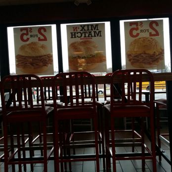 Arby's - Communal dining table - Fast Food Near Me - Greensboro, North Carolina Arby's - Communal dining table - Fast Food Near Me - Greensboro, North Carolina