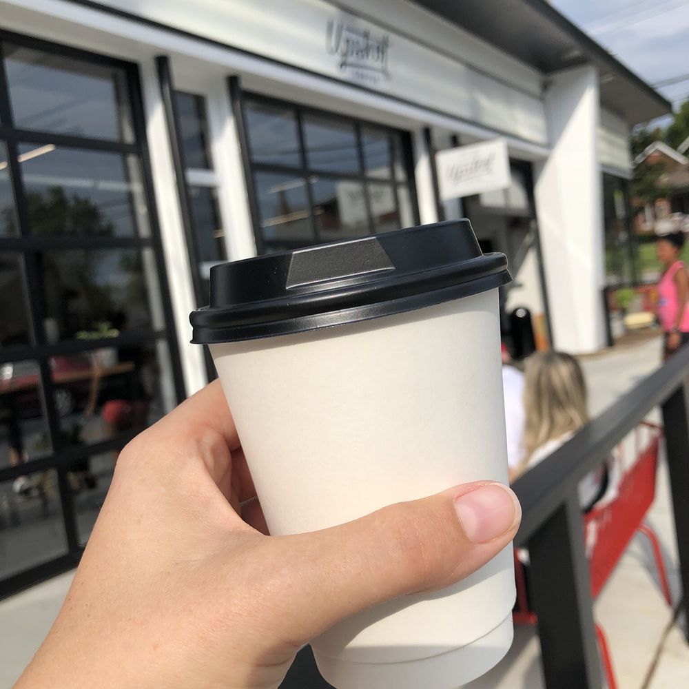 Upshot Coffee Brake Shop - Vanilla Latte to-go - Coffee & Tea Near Me - Saint Charles, Missouri Upshot Coffee Brake Shop - Vanilla Latte to-go - Coffee & Tea Near Me - Saint Charles, Missouri