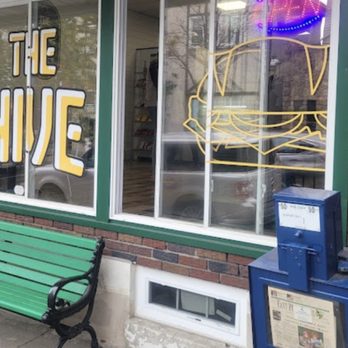 The Hive - a bench in front of a building - Sandwiches Near Me - Emmaus, Pennsylvania