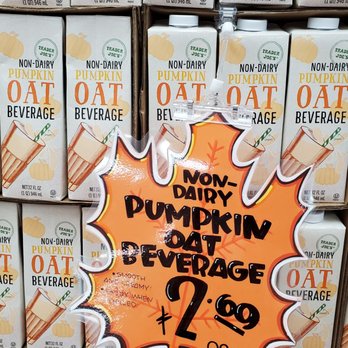 Trader Joe's - a display of pumpkin beverages - Grocery Near Me - Orem, Utah Trader Joe's - a display of pumpkin beverages - Grocery Near Me - Orem, Utah