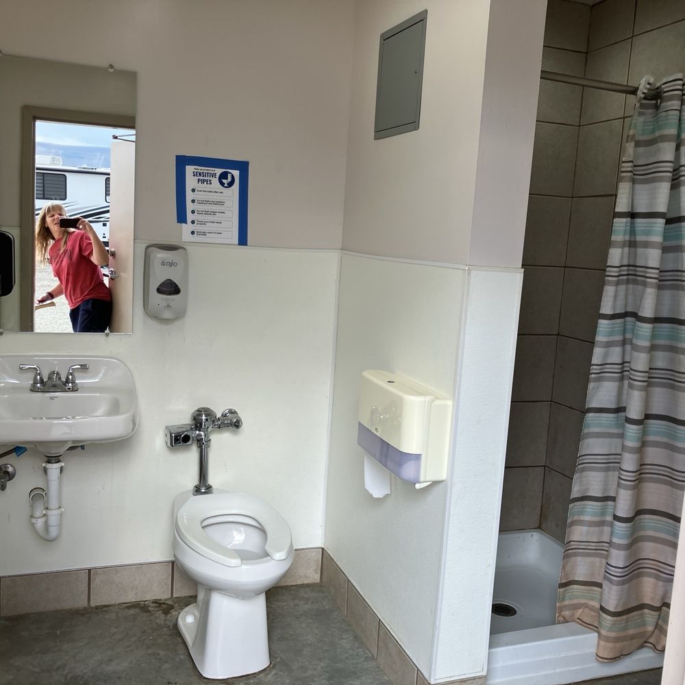 Sweetwater Events Complex - Restroom with Sink, Toilet and Shower - Campgrounds Near Me - Rock Springs, Wyoming Sweetwater Events Complex - Restroom with Sink, Toilet and Shower - Campgrounds Near Me - Rock Springs, Wyoming